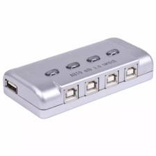 USB 2.0 Printer Auto Sharing Switch 4-Port Free Shipping New
