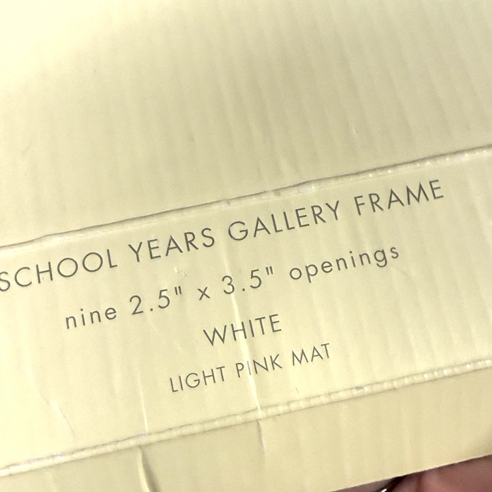 全新 POTTERY BARN KIDS 学校年份 粉色 白色画廊框架 14X17 1-8 年级 — 第 3/4 张图片