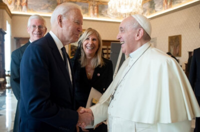 Katholischer Papst Franziskus vom Vatikan (mit Joe Biden) Foto 10 - 8'' x 12''