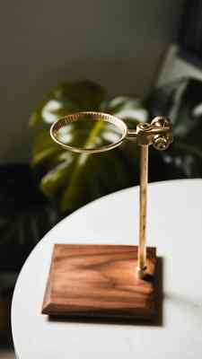 TIMEMORE Muse Pourover Stand! Coffee Pour Over Maker Dripper Walnut Wood Brass