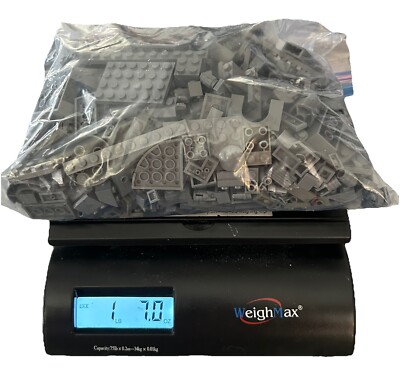 1.7 Pounds Of Dark Gray Legos