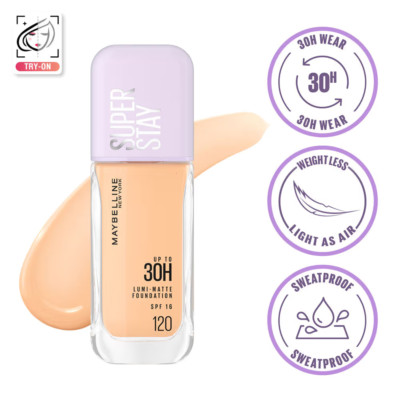 Maybelline New York Super Stay Lumi-Matte Liquid Foundation - 120 (35ml)