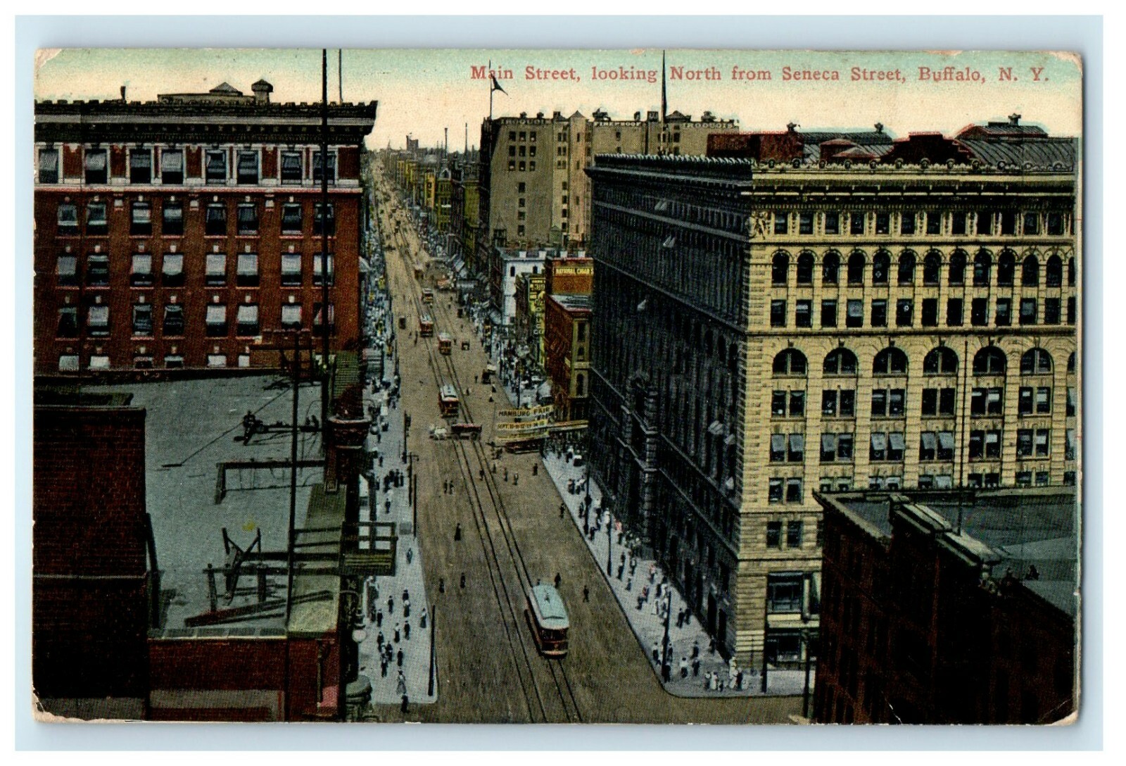 1911 Main Street Looking North From Seneca Street Buffalo New York NY Postcard eBay