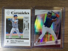 2020 Panini Chronicles - YORDAN ALVAREZ - Phoenix - Hyper RC /299 & Alex Bregman