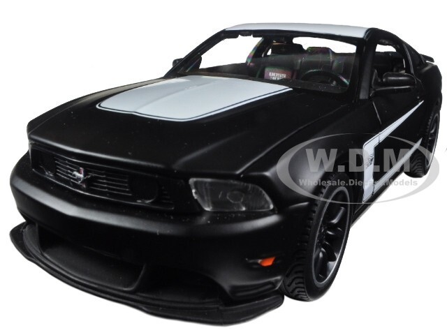 2012 FORD MUSTANG BOSS 302 MATT BLACK 1/24 DIECAST MODEL CAR