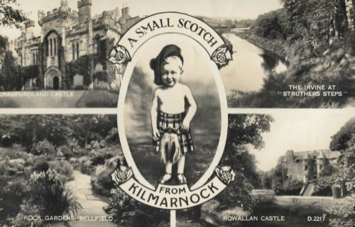 KILMARNOCK "A Small Scotch" - Little Boy in Kilt -  Posted Postcard ref K6 - Picture 1 of 3