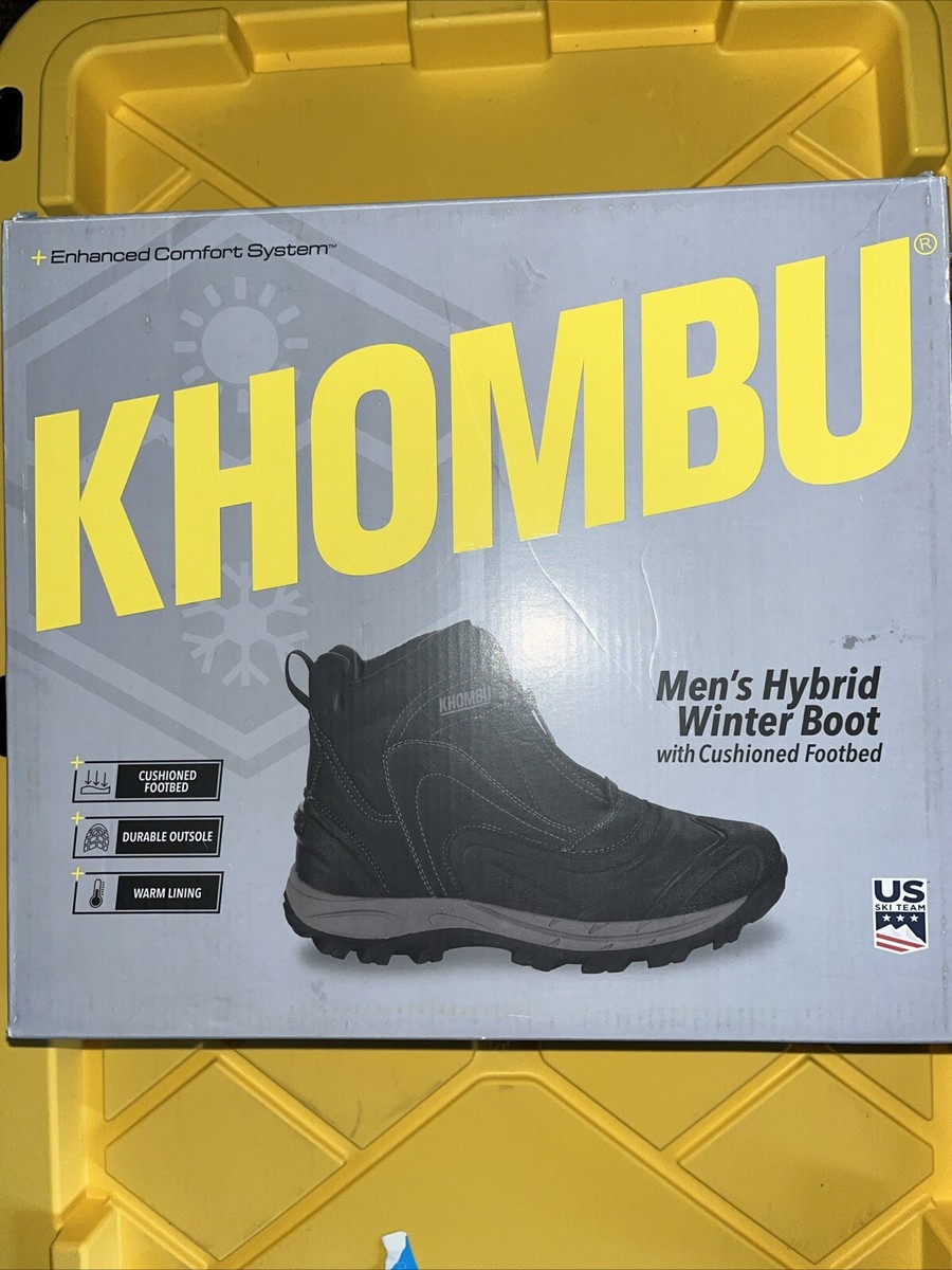 Khombu Hybrid Men\'s Winter Boot Cushioned Durable Outsole Black Size 10 Khombu Men main image 3