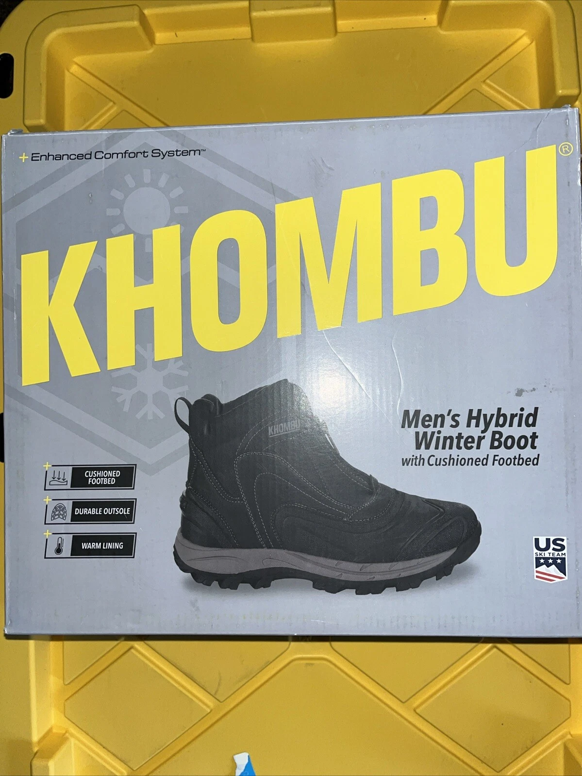Khombu “Mason” Hybrid Winter Boot - Front Zip / Waterproof [Black] Size 9 &10