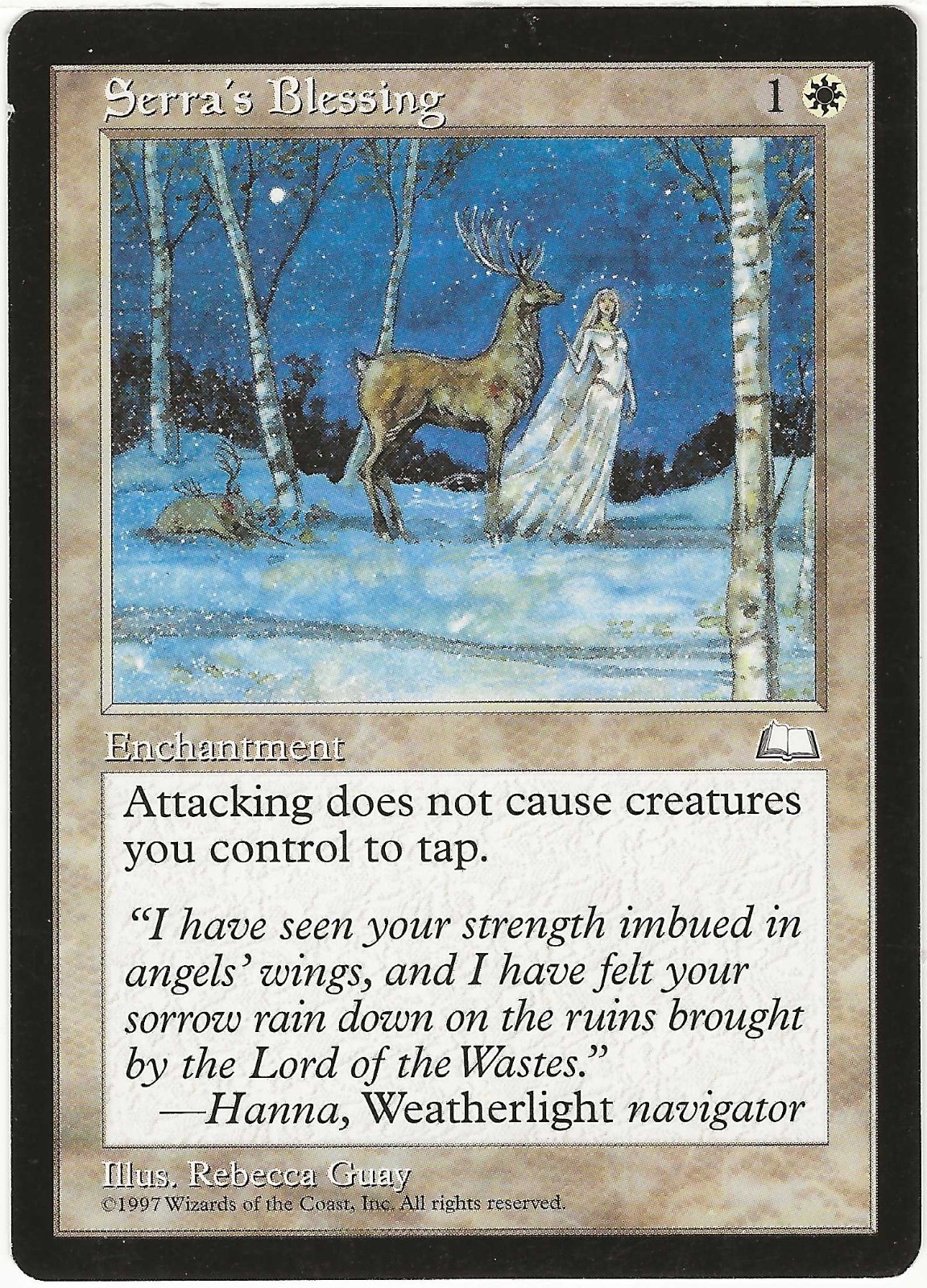 MTG Serra's Blessing Weatherlight Uncommon MP