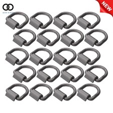 20 Pack Heavy Duty 1/2" Weld On Forged D Ring 12,000 lbs with Welding Clamp