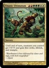 Slightly Played, English - 1 x MTG Titanic Ultimatum Shards of Alara
