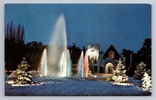 Christmas Tableaux at Mountain View Cemetery in Oakland, California Vtg Postcard
