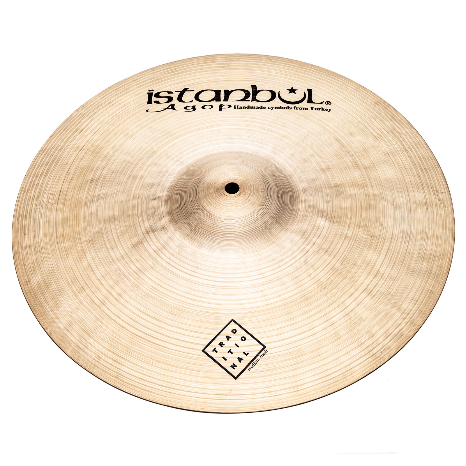 Istanbul 15"" Agop Traditional Medium Crash Cymbal IMC15