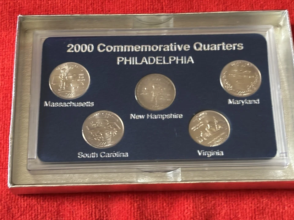 2000 50 States Commemorative Quarters - Denver -Philadelphia-Gold-Platinum Set - Image 3 of 4