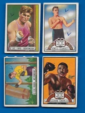 1951 Topps Ringside Boxing lot of 4 Corbett, Charles, Firpo, Pruden marked