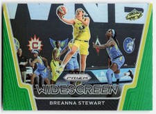 2021 Panini Prizm WNBA Widescreen Prizms Green Breanna Stewart #3 Seattle Storm