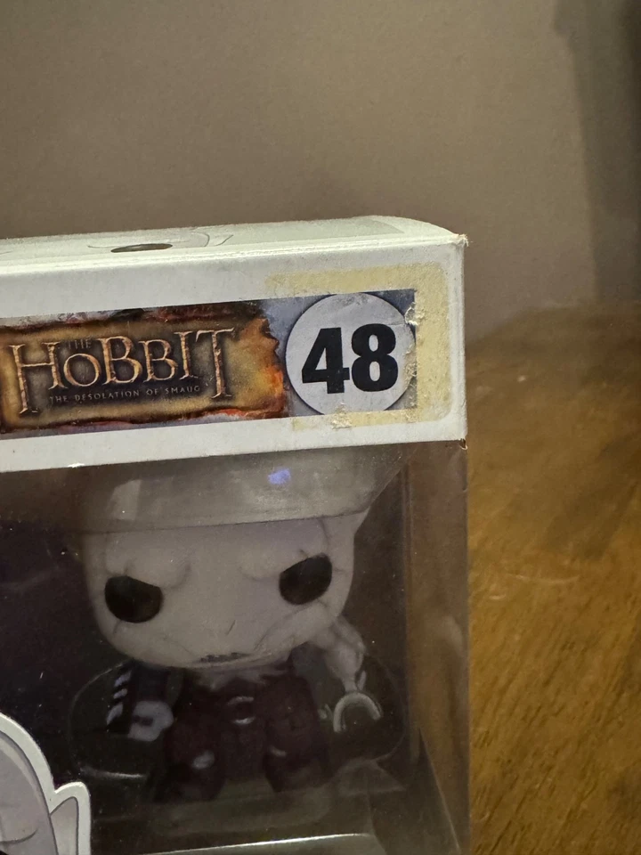 Vinilo Pop-El Hobbit #48 Azog (desgaste de caja/pegatina residuo-ver fotos) + protector Foto 2 de 4