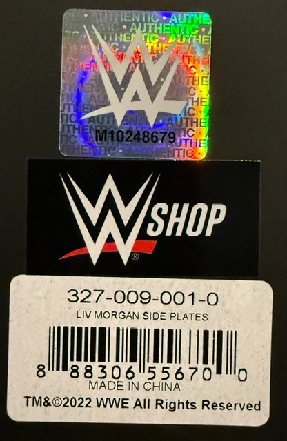WWE WWF Authentic Liv Morgan Side Plates for Title Belt | eBay