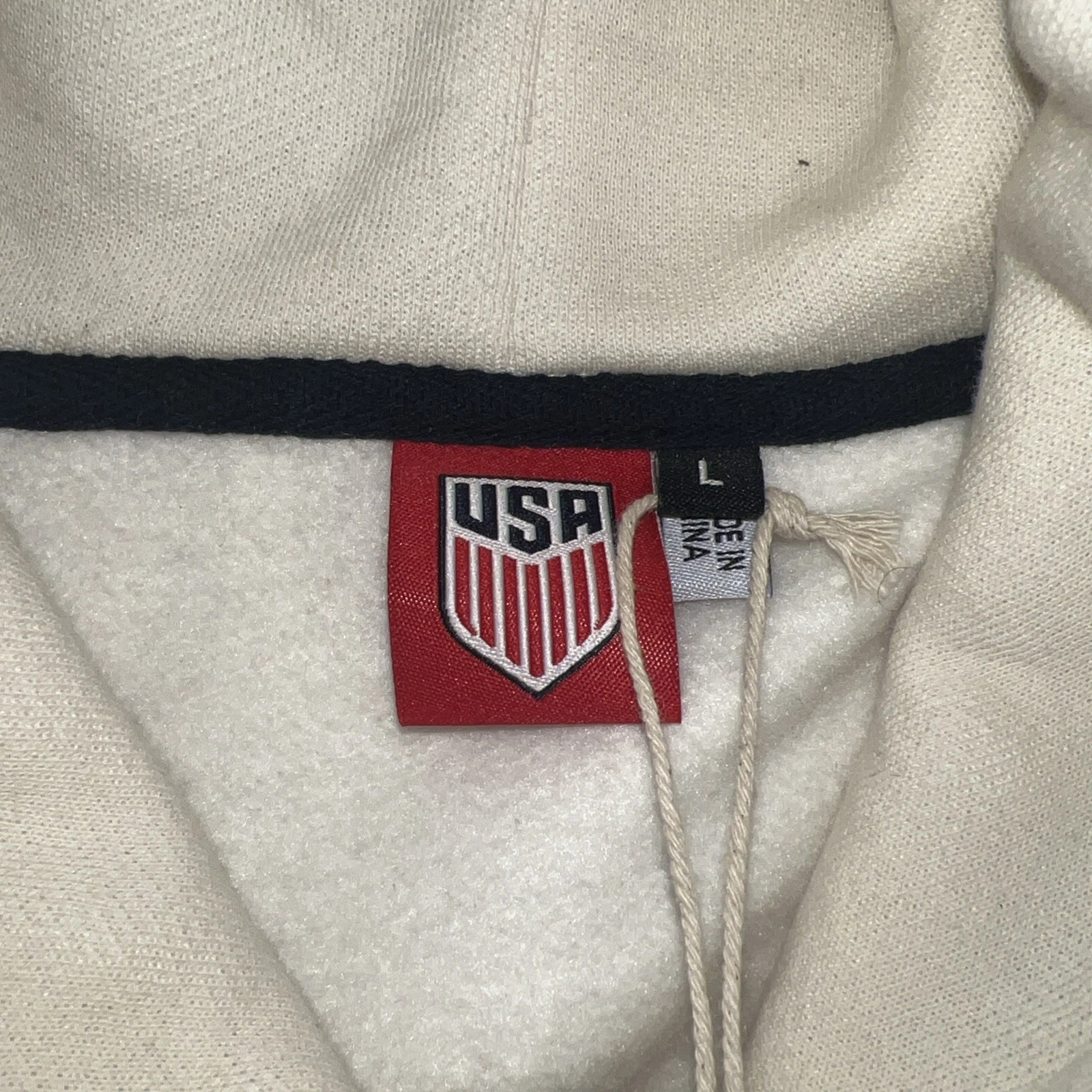 OFF WHITE Felpa con cappuccio Off White squadra nazionale USA L oversize nuova con etichetta