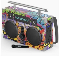Bluetooth Boombox Rechargeable Retro Speaker NYC Graffiti BBULPNYC Bumpboxx Plus