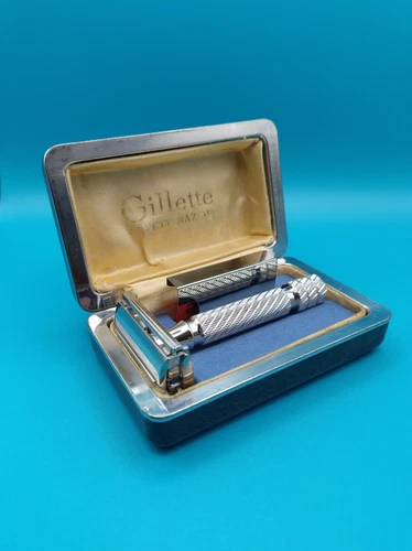Gillette Aristocrat #66 Rodium Plated - Vintage De Razor - Imagen 3 de 15