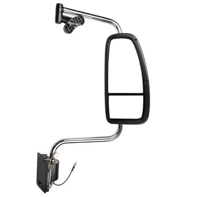 Door Mirror with Arm Chrome Right for 97-10 International 9200 9400I 9900I 5900