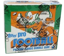 1981 Topps Football Cello Box BBCE Sealed Wrapped -Montana RC Top Card Of 1 Pack