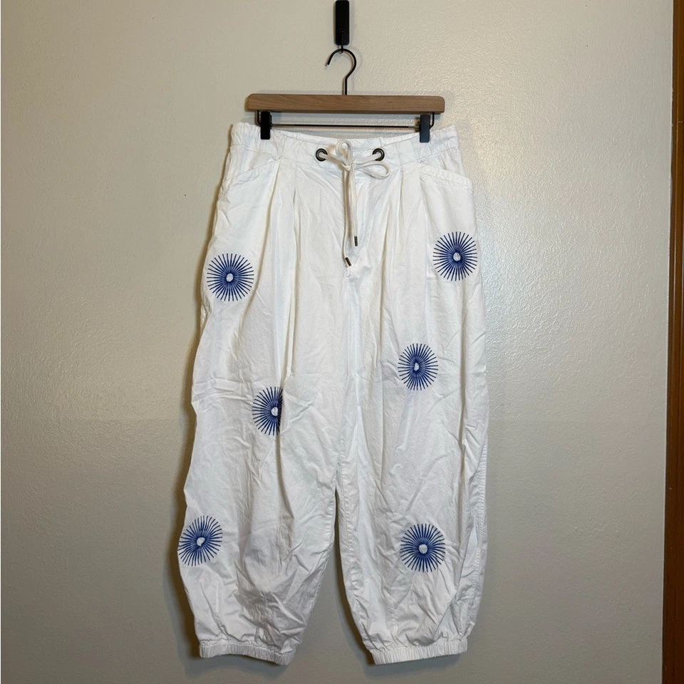 Anthropologie Pilcro The Slacker Embroidered Parachute Pants - Image 3 of 4