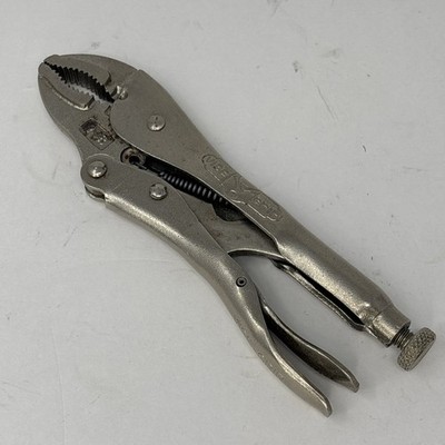 Vintage Petersen Vise Grip 7CR Curved Jaw Locking Pliers Dewitt USA Made