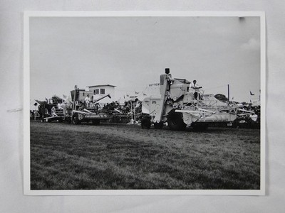 Mähdrescher Matthews Farming Show UK ca. 1960er Vintage Pressefoto