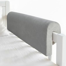 3 Ft Bed Rail Bumper Protector for Toddlers - Increased Height Gray Fits Floor