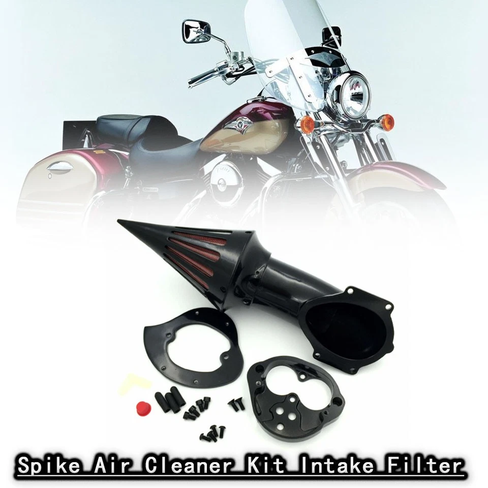 Spike Air Intake Filter High Quality Fit For 2022 Kawasaki Vulcan 1600 Classic Foto 3 de 4