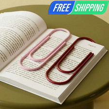 4Pcs Giant Paper Clips Jumbo Bookmark Large Page Marker Office School Supplies