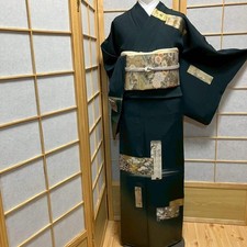 7170 Japanese Kimono Vintage Womens Silk Fabric Robe Kimono only sold