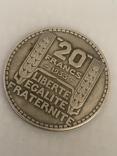 Pièce De 20 Francs TURIN En Argent 1933