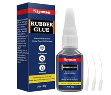 30G Rubber Glue, Waterproof Rubber Cement, Adhesive for Shoes, Tires, Boots, Bel