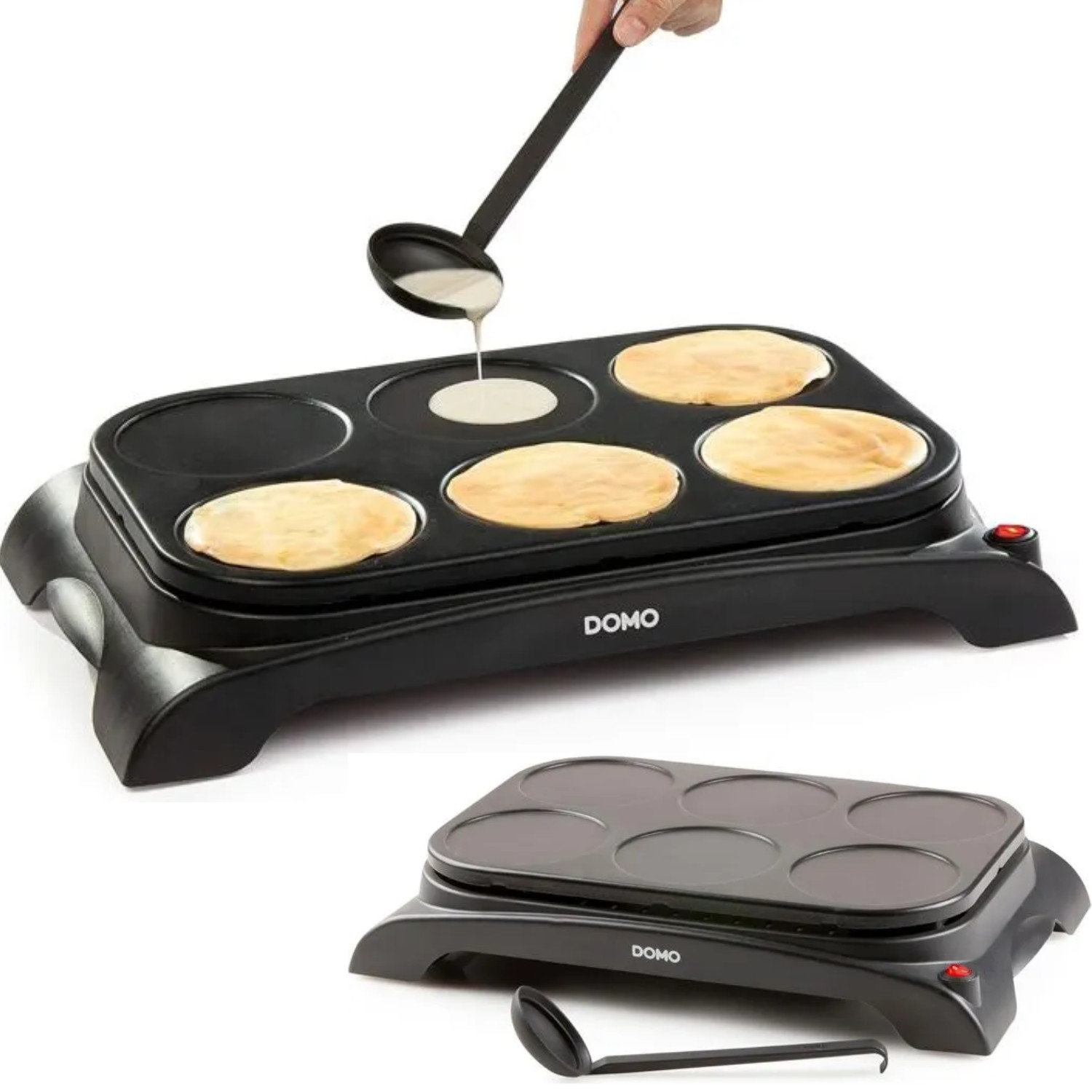 Crêpière 6 mini pancakes pour brunch réussi le dimanche matin