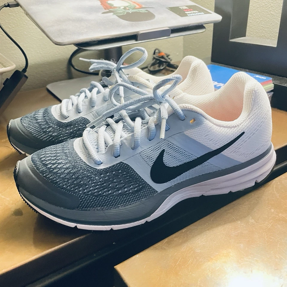 Nike Air Pegasus + 30 Gris Oscuro Gris Claro Naranja Salmón 8.5 EE. UU. 40 EUR Wmns Foto 3 de 4