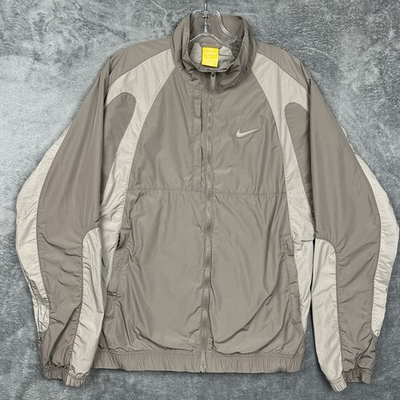 #ad #ad Nike NOCTA Northstar Track Jacket Men#x27;s Small Beige Gray FN7666 040 Full Zip $58.00