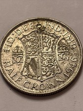 1946 King George VI Half Crown Silver Coin