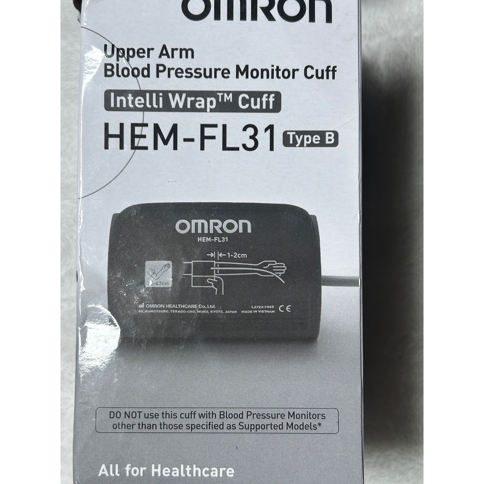Omron HEM-FL31 Type B Intelli Wrap Upper Arm Blood Pressure Monitor Cuff 22-42cm