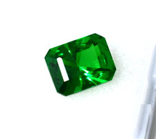 8-10 CT Dark Green Tsavorite Garnet Rarely Find Emerald Cut Green Loose Gemstone