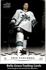 2018-19 Upper Deck #398 Erik Karlsson San Jose Sharks NHL Hockey