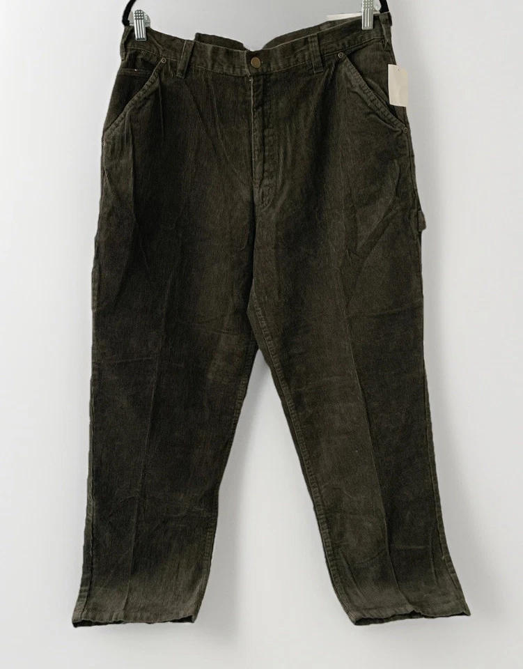 Pantalones de pana marrón oscuro Bert Pulitzer Collector’s Edition 36 X 30 para hombre Foto 3 de 4