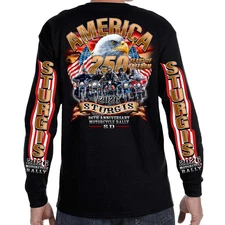 Long Sleeve 2026 Sturgis Motorcycle Rally America Strong No Harley