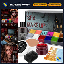 Professional SFX Makeup Kit - Face Body Paint for Halloween Cosplay