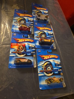 Complete Set Of All 5 Hot Wheels Bone Blazers 2006