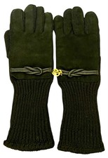 Bill Blass Vintage Black Gloves Acrylic  Leather