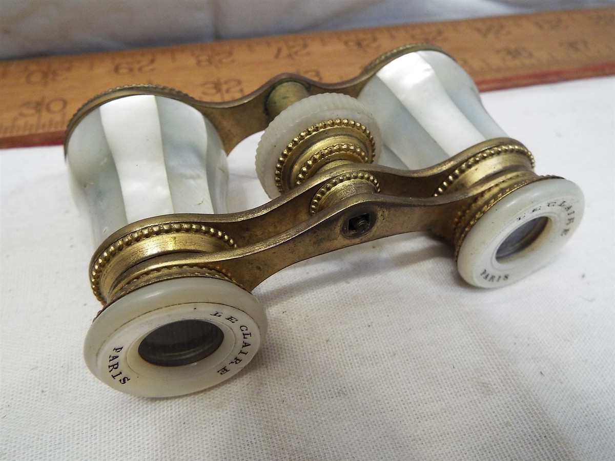 Le Claire Paris Mother of Pearl Opera Glasses Binoculars Paris MOP