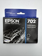 Epson 702 DuraBrite Ultra Black Ink Cartridge - T702120 Exp. 8/2023